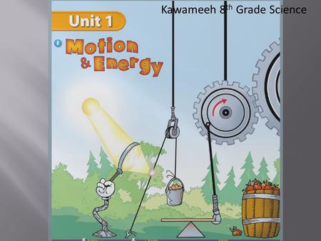 Kawameeh 8 th Grade Science.  Reference Point - The starting point you chose to describe the location, or position of an object. Position - An object’s.