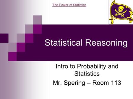 Statistical Reasoning