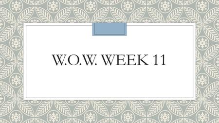 W.O.W. WEEK 11. FID, FI trust Affidavit (n) ◦ A written statement confirmed by oath or affirmation, for use as evidence in court. ◦ The witness to the.