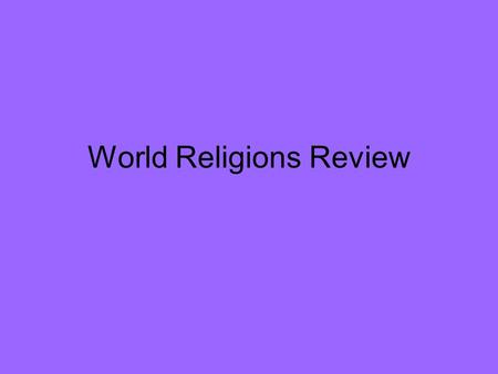 World Religions Review. Hinduism The Bahavagd Gita and the Upanishads are some of the texts for this religion.