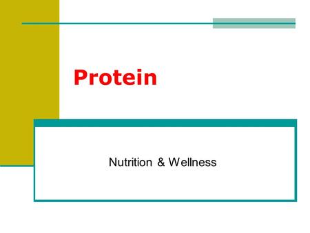 Protein Nutrition & Wellness. What are Proteins? Proteins: large complex molecules composed of amino acids. Contain carbon, hydrogen, oxygen, nitrogen.