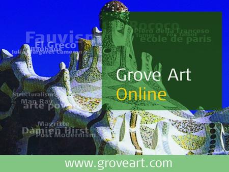 Comprehensive and authoritative… Over 45,000 articles on all aspects of the visual arts Covers the entire history of art from Paleolithic cave and rock.