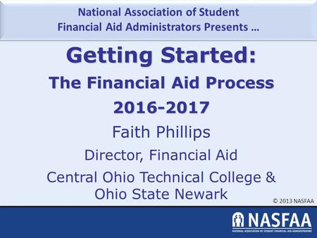 The Financial Aid Process