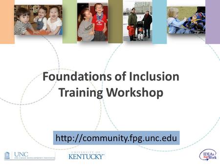 Foundations of Inclusion Training Workshop