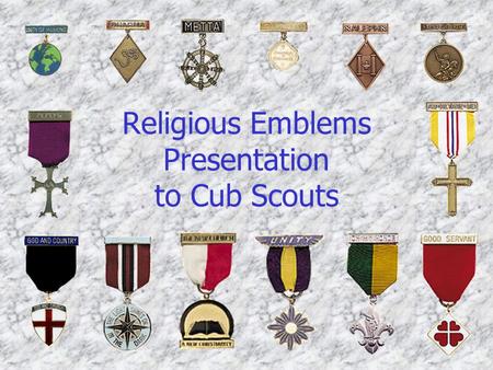 Religious Emblems Presentation to Cub Scouts