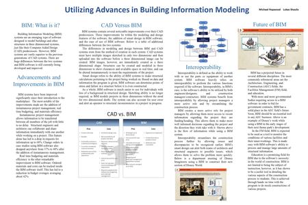 CAD Versus BIM BIM systems contain several noticeable improvements over their CAD predecessors. These improvements lie within the modeling and design features.