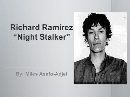 By: Miles Asafo-Adjei. A serial killer is a person who murders usually three or more, with a cooling off period between each murder and whose motivation.