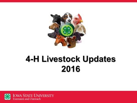 4-H Livestock Updates 2016. Topics Website Overview – Where is ??? 4hOnline Livestock Updates Retinal Imaging State Fair Rule Changes/Reminders FSQA Future.