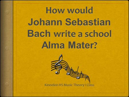 Unit Summary  During this Unit of study the Music Theory students will study the historical facts and compositional techniques associated with Baroque.