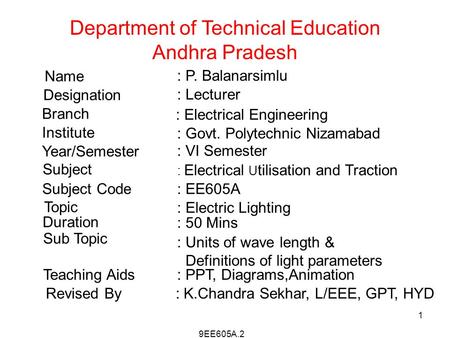 Department of Technical Education Andhra Pradesh