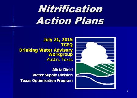 Nitrification Action Plans