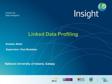 Linked Data Profiling Andrejs Abele National University of Ireland, Galway Supervisor: Paul Buitelaar.