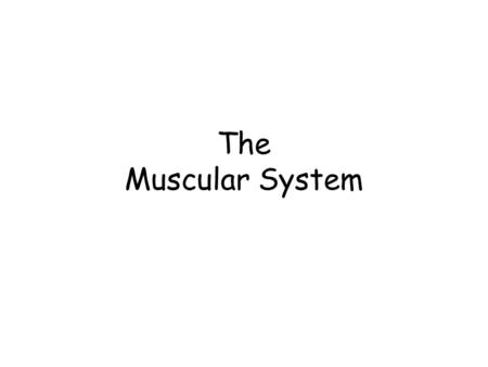 The Muscular System. Muscles Three types of muscle tissue Cardiac – found only in the heart. Non-voluntary Smooth/visceral – found in all internal organs.