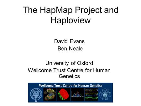 The HapMap Project and Haploview