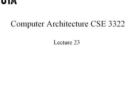 Multilevel Caches Microprocessors are getting faster and including a small high speed cache on the same chip.