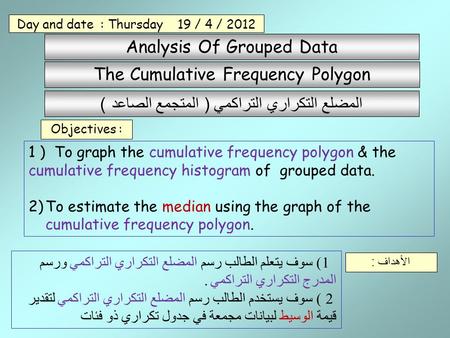 Analysis Of Grouped Data