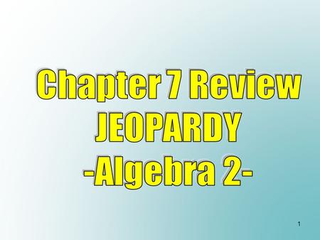 1. 2 Graphing Polynomials W- Substitutions Roots and Zeros Operations on Functions Inverse Functions 100 200 300 400 500.