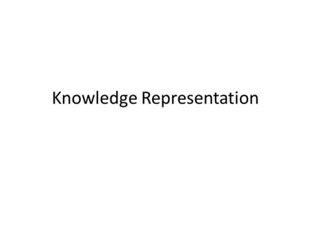 Knowledge Representation. Keywordsquick way for agents to locate potentially useful information Thesaurimore structured approach than keywords, arranging.