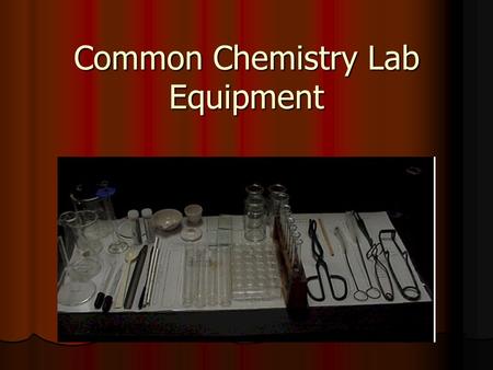 Common Chemistry Lab Equipment. Chemistry Lab Drawer Well Plate Well Plate Used for “small scale” reactions, where you are only using drops of solutions.