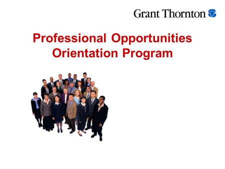 Professional Opportunities Orientation Program. The Career Path in Public Accounting Assurance and Tax Professionals Associate Senior Associate Manager.