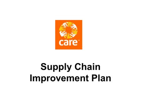 Supply Chain Improvement Plan