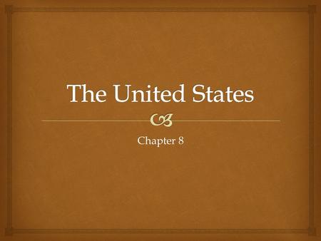 Chapter 8.  I. History A.The ancestors of today’s American Indians first settled North America at least 14,000 years ago by crossing the Ice-Age land.