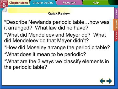 *How did Moseley arrange the periodic table?