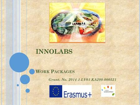 INNOLABS W ORK P ACKAGES Grant. No. 2014-1-LV01-KA200-000521.