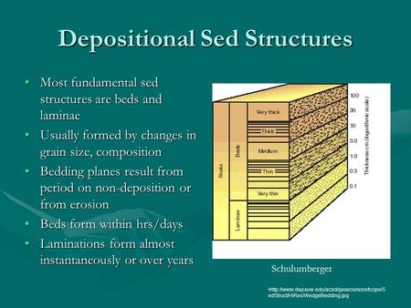 edStruct/HiRes/WedgeBedding.jpg Depositional Sed Structures Most fundamental sed structures are beds and.