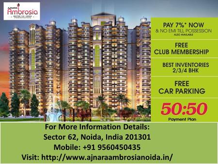 Sector 62,Noida, India 201301 Sector 62,Noida, India 201301 Mobile : +91 9560450435 Visit: