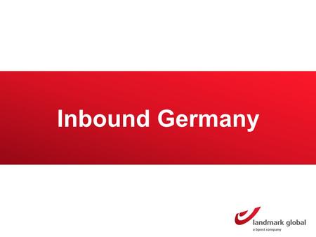 Inbound Germany. Germany Market overview The top 3 categories ! 1 2 3 The top 3 countries they buy from 1 2 3 UK USA China Books Germany has a population.