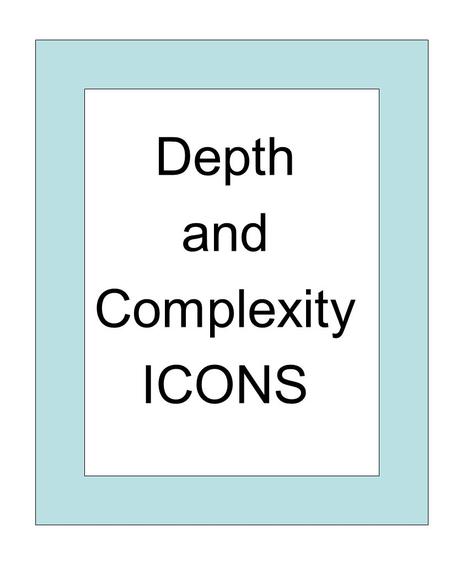 Depth and Complexity ICONS