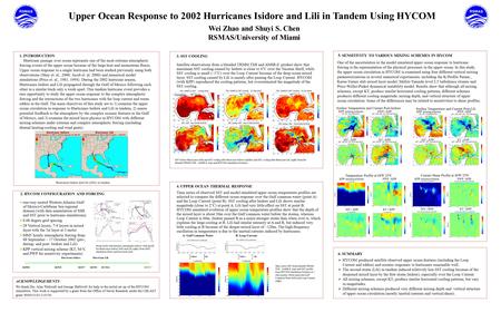  one-way nested Western Atlantic-Gulf of Mexico-Caribbean Sea regional domain (with data assimilation of SSH and SST prior to hurricane simulations) 