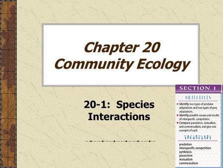 Chapter 20 Community Ecology