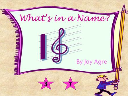 What’s in a Name? By Joy Agre 3 T What’s in a Name? Reading 3 Some musicians create their own instruments. Bandleader John Phillip Sousa designed the.