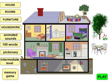 PLAY animated sounds 100 words pictionary intermediate level memory