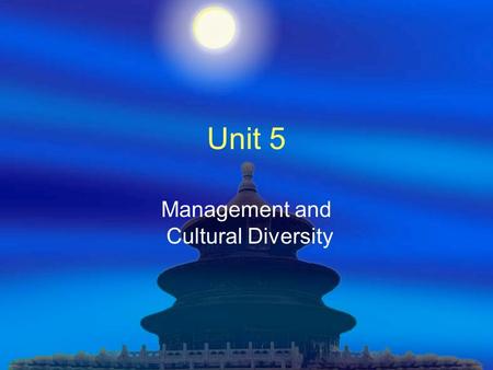 Unit 5 Management and Cultural Diversity. Body Language  In your country or culture, is it considered acceptable to:  Gesticulate (make hand and arm.