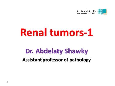 Assistant professor of pathology