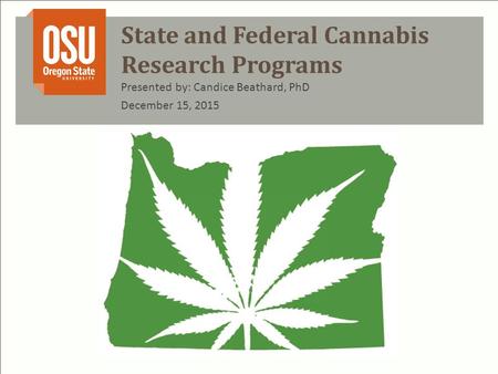 23 States and D.C. have enacted medical cannabis programs1