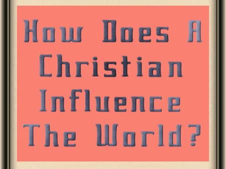 1. 2 World Is Divided Two Kinds Of People 3 The Believer makarios (mak-ar'-ee-os) Blest Matt 5:3-12 Blessed are the poor in spirit: for theirs is the.