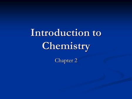 Introduction to Chemistry Chapter 2. Atoms The smallest component of an element The smallest component of an element Composed of a nucleus made of protons.