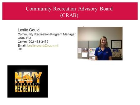 Community Recreation Advisory Board (CRAB)