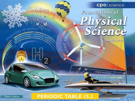 PERIODIC TABLE 15.2. Chapter Fifteen: Elements and the Periodic Table  15.1 The Periodic Table of the Elements  15.2 Properties of the Elements.