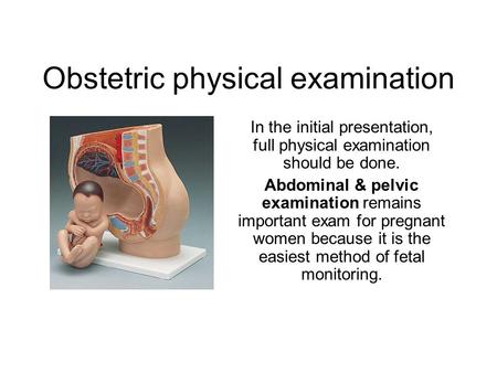 Obstetric physical examination