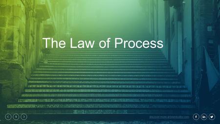 Discover more at brentcolby.com 1 The Law of Process.