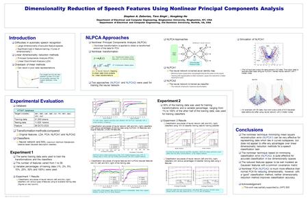 Speech Lab, ECE, State University of New York at Binghamton  Classification accuracies of neural network (left) and MXL (right) classifiers with various.