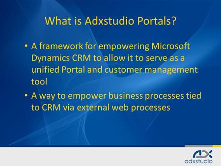 What is Adxstudio Portals?