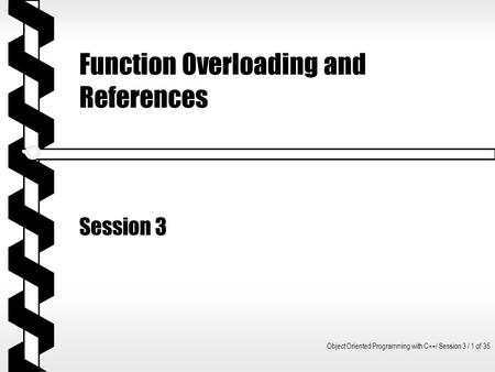 Function Overloading and References