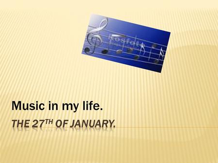 Music in my life.. 1). What role does music play in your life? 2). Where can we hear music? 3). What do you think about when you listen to music?