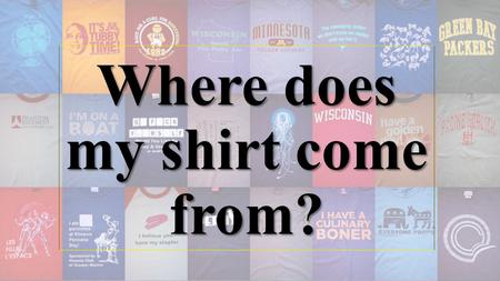 Where does my shirt come from?. Global Economy A Global Economy or Globalization is the spread of capitalism on an international level. QUESTION: What.